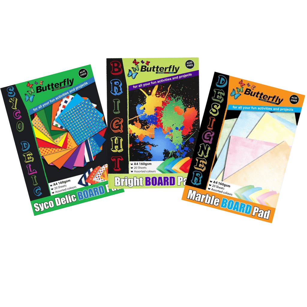 A4 Board Pads - 20 sheets