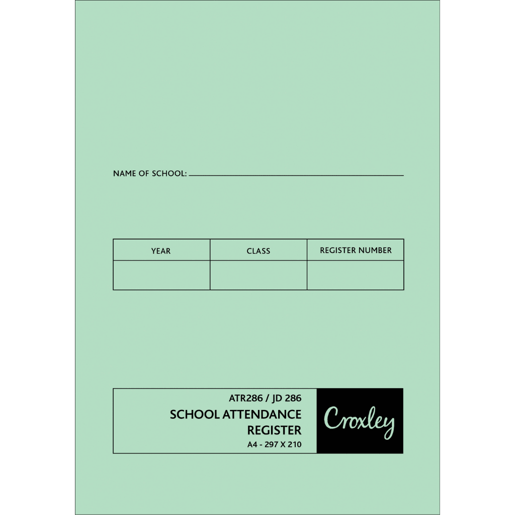 A4 School Attendance Register Book