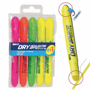 Amos Dry Twist-Up Highlighter 4 + 1 Pouch