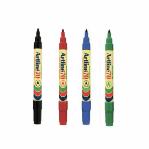 Artline EK70 Black Bullet Point Permanent Marker
