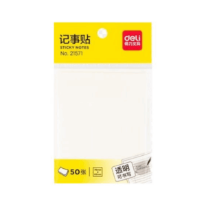 Deli Transparent Sticky Note Pad (51x51cm)