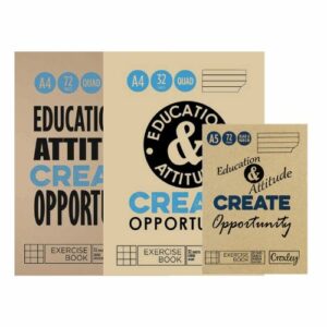 College Exercise Books Quad + Margin Ruled