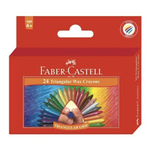 Faber-Castell Triangular Wax Crayons Set of 12 + 24 - 24's