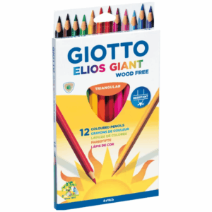 Giotto Elios Giant Tri Colour Pencil Set of 12