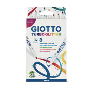 Giotto Turbo Glitter Fibre Pens 8’s