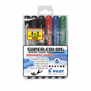 Pilot 100 Permanent Marker Set 6pc