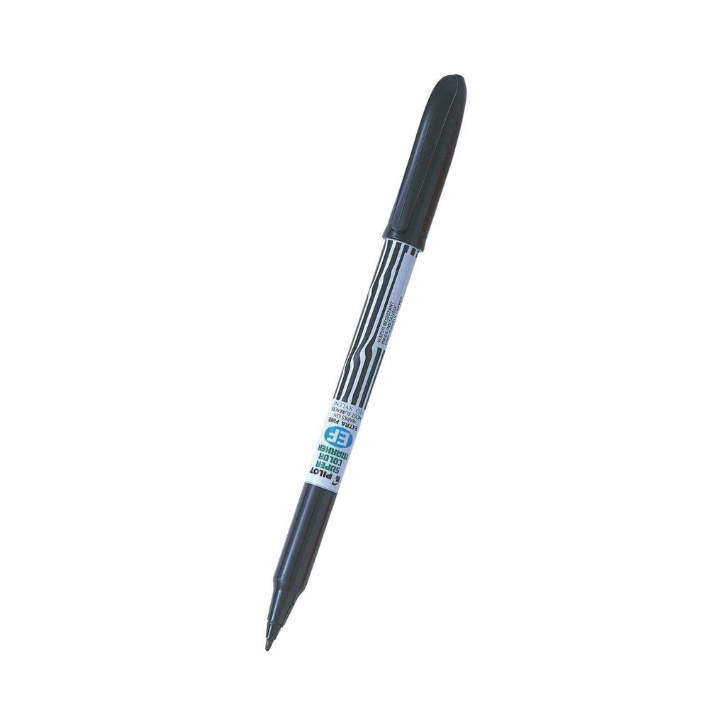 Pilot Super Color Extra Fine Permanent Marker Black