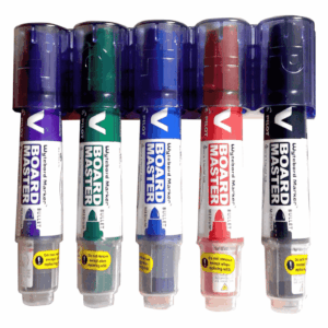 Pilot V Board Master Magnet Set with 5 Bullet Nib Markers