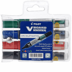 Pilot V Board Master Whiteboard Marker Set 4pc