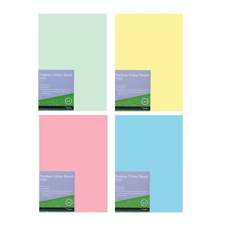 Pastel Board A4 Packs of 100 Speciality