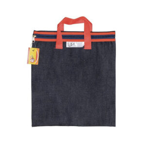 Denim Library Book Bag - Red