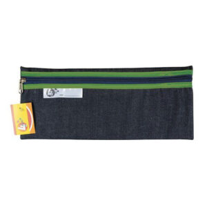 Denim Pencil Bag 33cm - Green