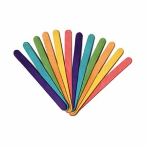 Coloured Sucker Sticks 50pc Wide & Thin - Standard