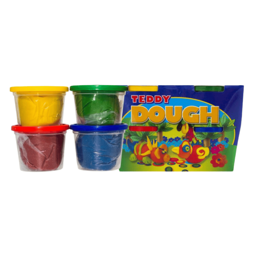 Teddy Play Dough Kit 4 x 100ml