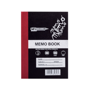 A6 Memo Hard Cover Feint Ruled Book (96pg + 144pg) - 96pg