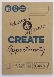 College Exercise Books Quad + Margin Ruled - A5 72pg