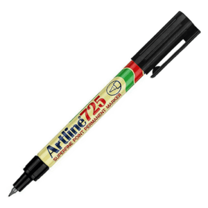 Artline EK725 Extra Fine Permanent Marker Black