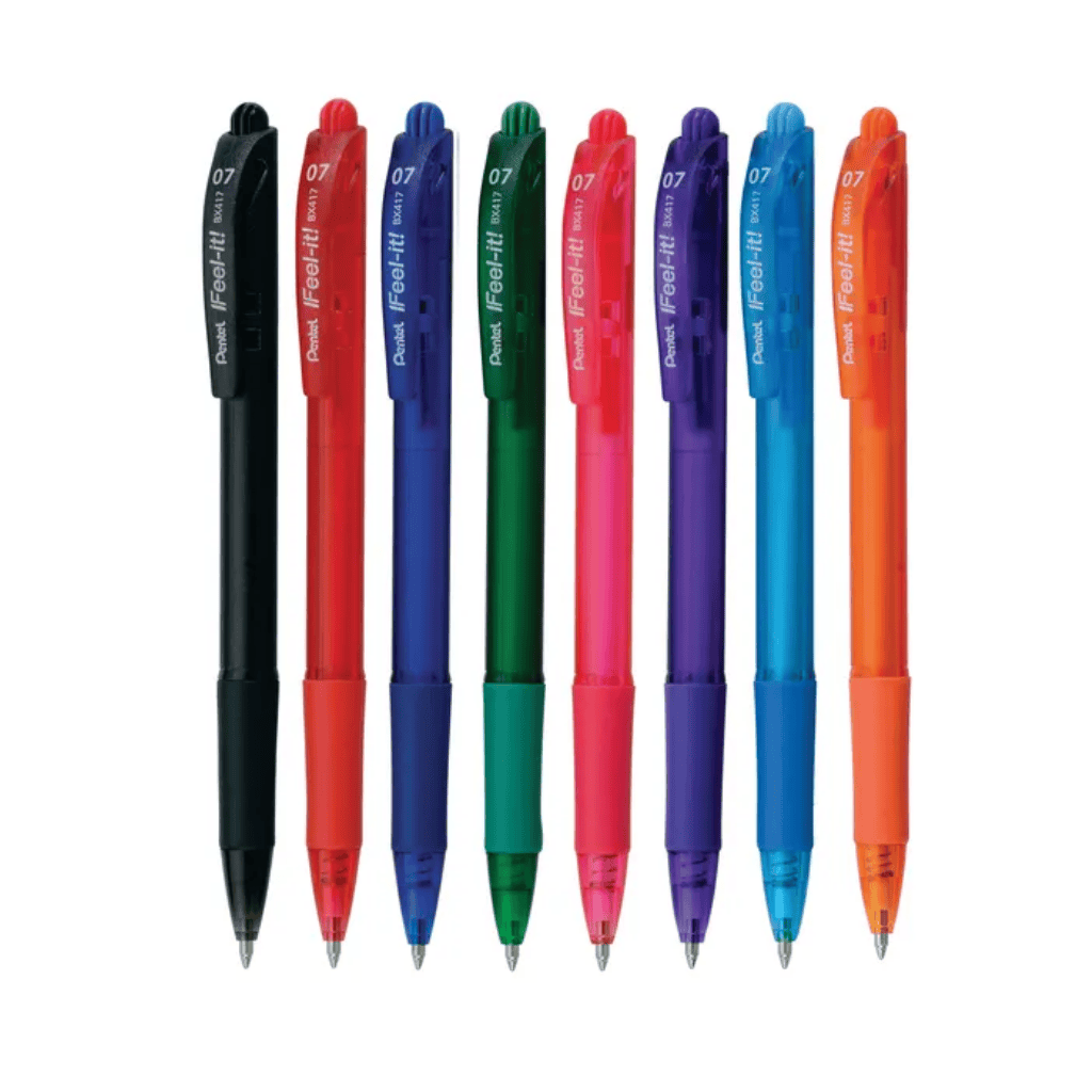 Pentel "Feel it" Retractable Ballpoint Pens