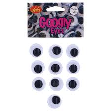 Dala Googly Eyes Assorted Sizes - 20mm - 10pc
