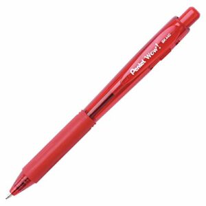 Pentel Retractable Ballpoint Pen 1.0mm- BK440 - Red
