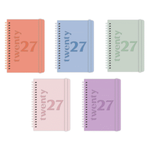 A4 Diary Wiro Pastel Assorted