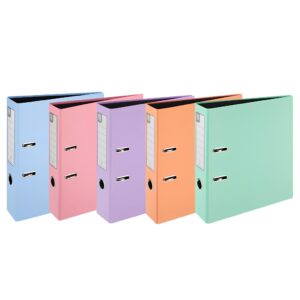 A4 Polypropylene Lever Arch Files Pastel Colours