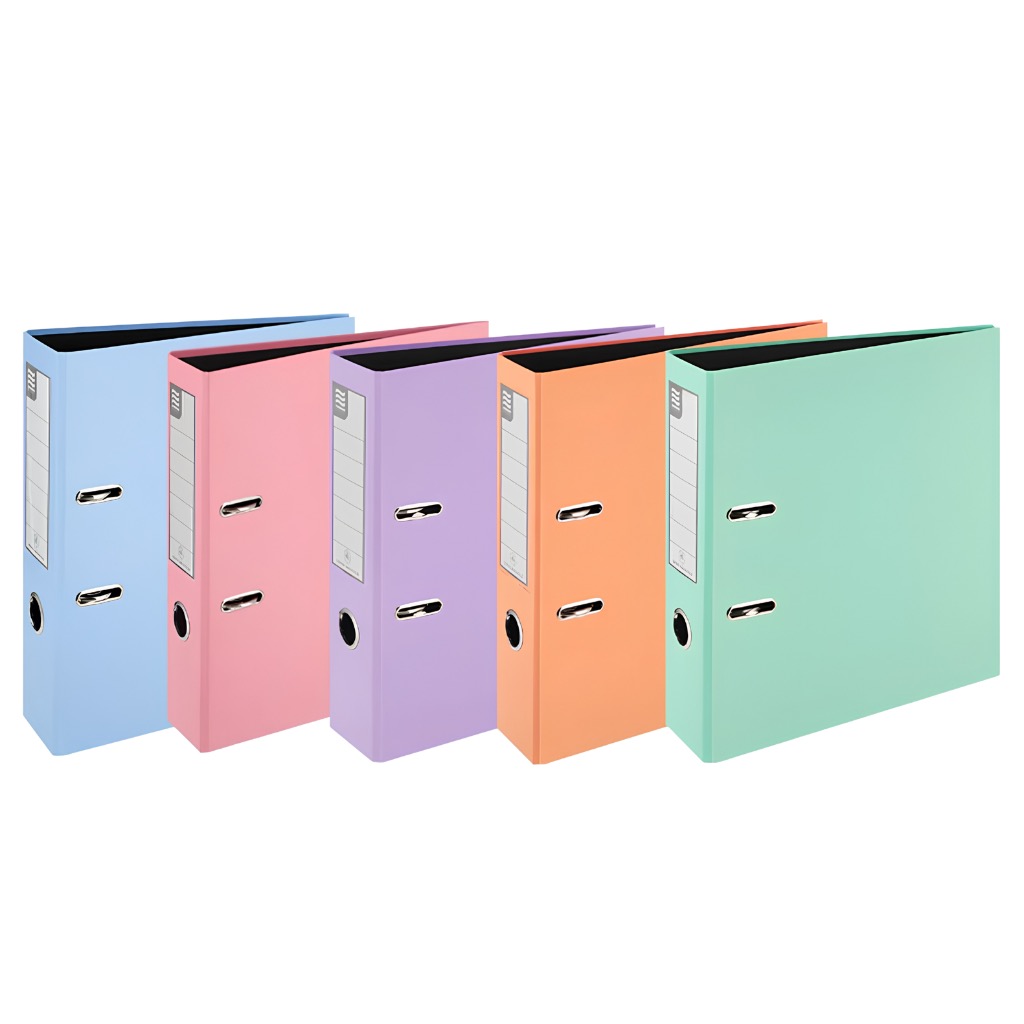 A4 Polypropylene Lever Arch Files Pastel Colours