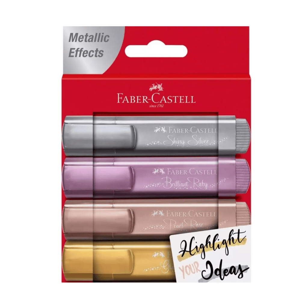 Faber Castell Metallic Highlighter Set 4pc