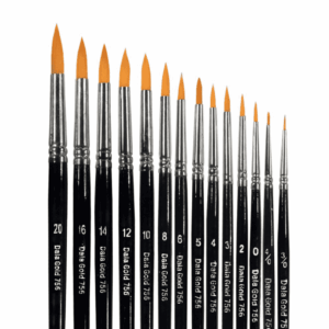 Golden Taklon Round Brush - 8
