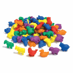 RGS Education Farm Animals Soft Rubber Counters 72 Pieces