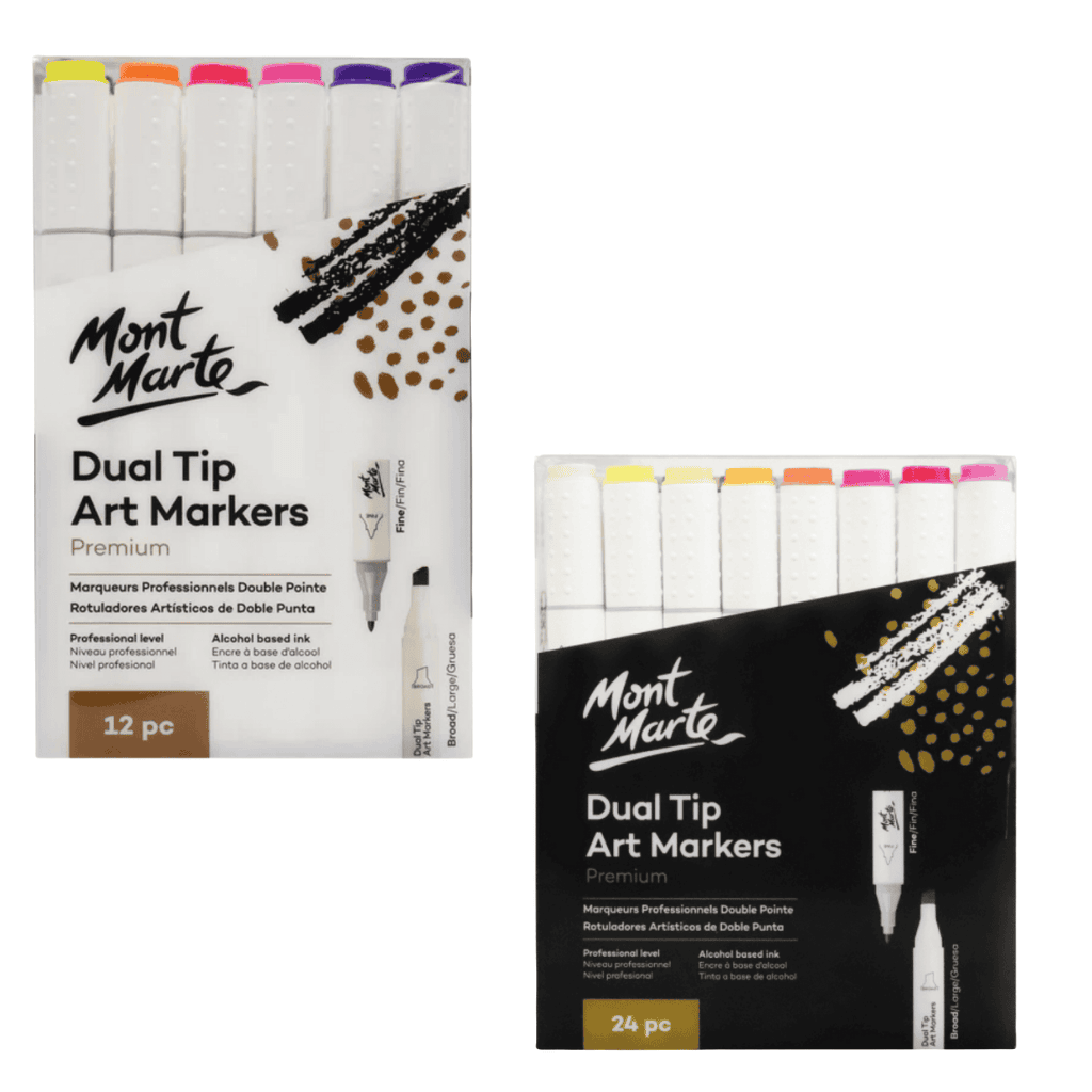 Dual Tip Art Markers Premium Pack