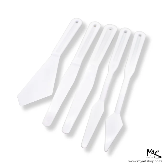 Plastic Palette Knives Set 5pc - Image 2