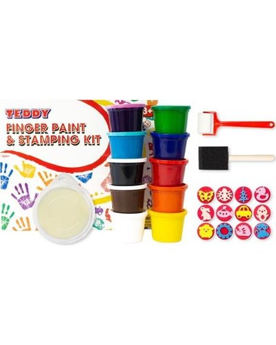 Teddy Finger Paint & Stamping Kit - Image 2