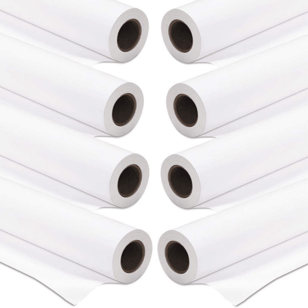 White Paper Rolls 914mm x 50m
