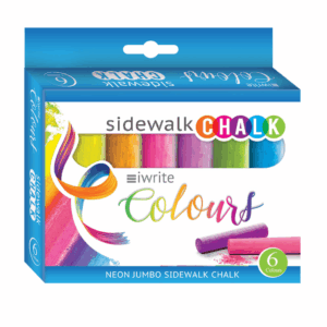 Iwrite Neon Sidewalk Chalk 6pc