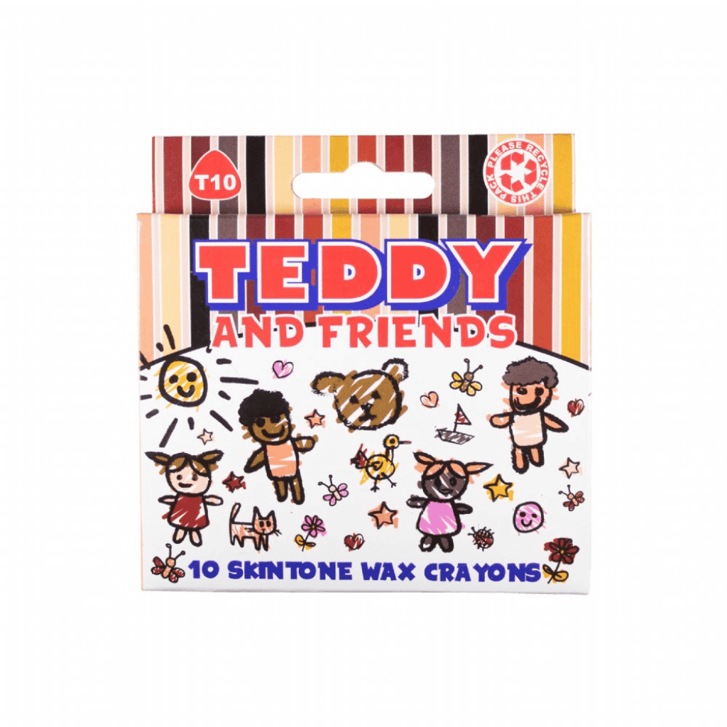 Teddy Skin Tones Wax Crayons Set of 10