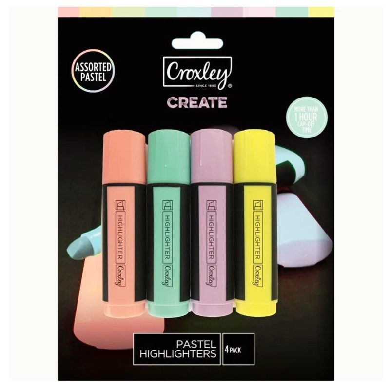 Croxley Create Pastel Highligher Set of 4