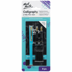 Mont Marte Signature Calligraphy 2 Nib Pen Set 8pc