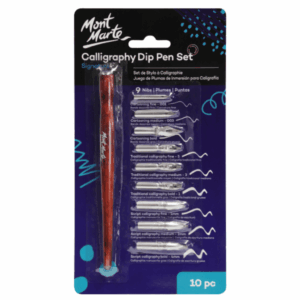 Mont Marte Signature Calligraphy Dip Pen Set 10pc