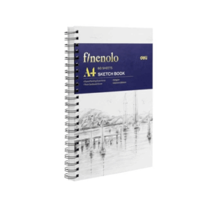 Finenolo A4 Side Spiral Sketch Book 160gsm – 60 Sheets