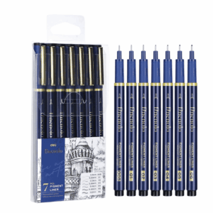 Deli Finenolo Waterproof Pigment Liner Set 7pc