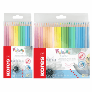 Kores Pastel Colour Pencils Set of 12 + 24