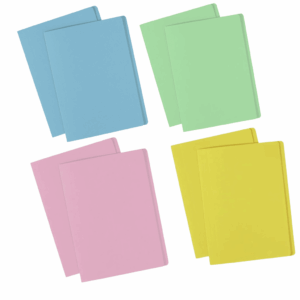Manilla Folders Pastel 160gsm Pack of 10 + 100