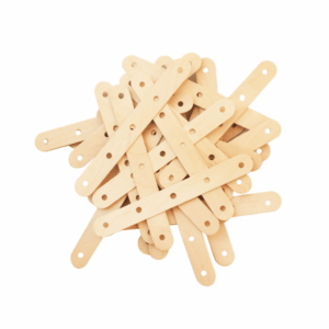 Dala Natural Wooden Sucker with Holes 30pc