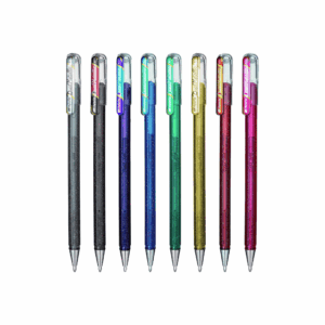 Pentel Hybrid Gel Duel-Metallic Rollerball Pen Set of 8