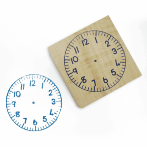 RGS Wooden Clock Face Stamp Set of 2