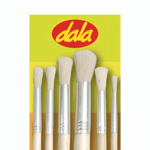 Round + Flat Hog Hair Brush Set 6pc