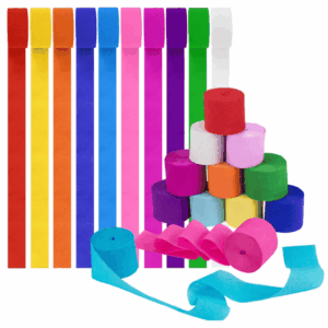 Streamers  Pack of 10 Assorted Colours
