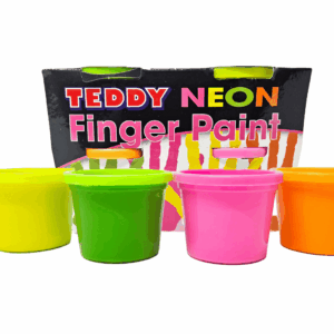Teddy Neon Finger Paint 4 x 100g