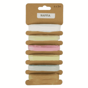Pastel Raffia – 6 Colours, 5m Each